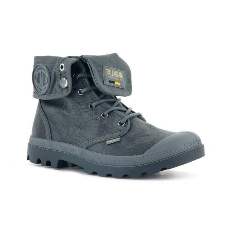 Bottes Palladium Pampa Baggy WAX Femme Grise Foncé | FR AGL594S